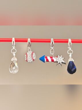 Set of 4 dangle charms